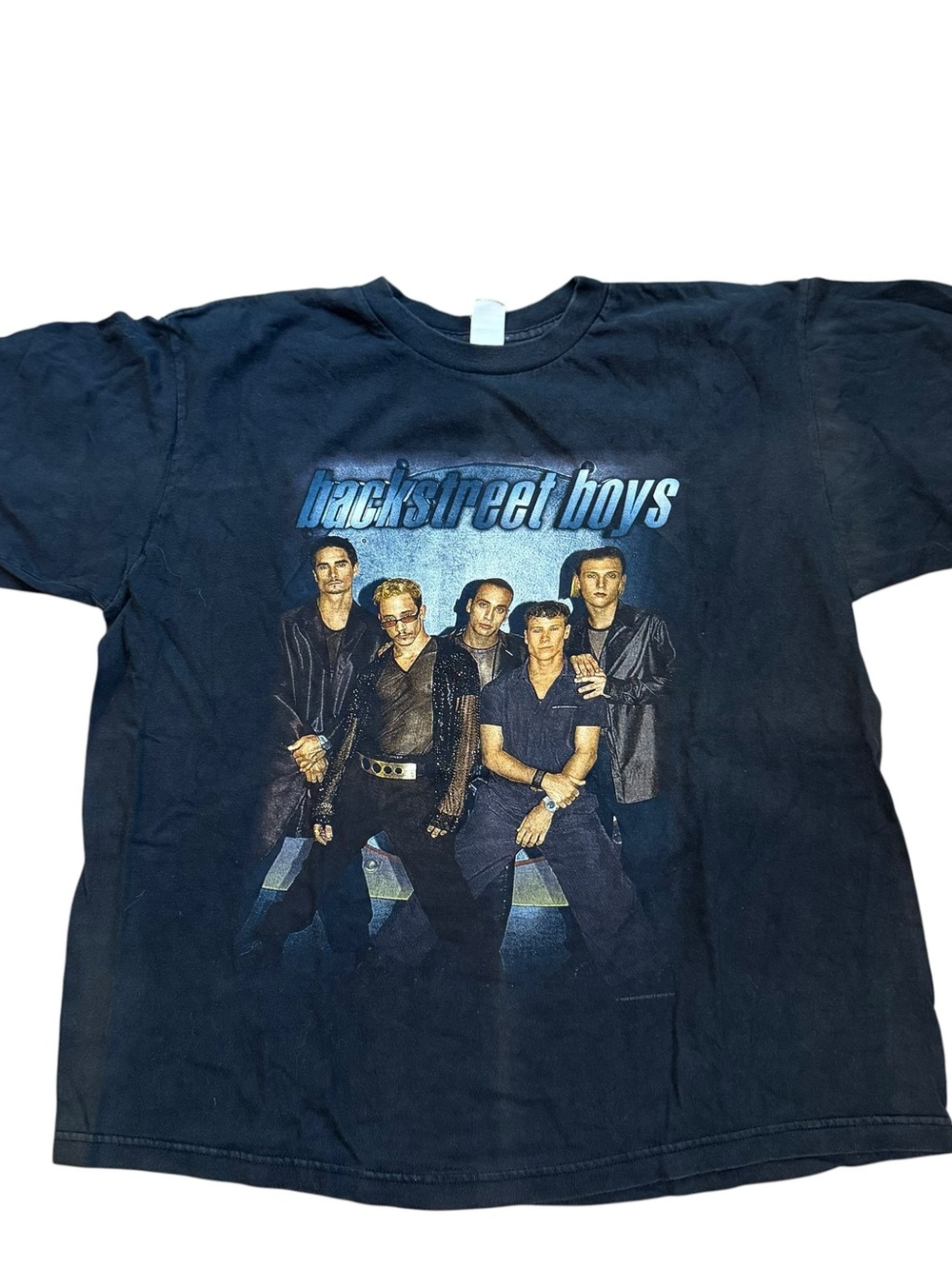Vintage 90s Backstreet Boys T Shirt 1998 Millennium Tour Boy Band Sz Large USA